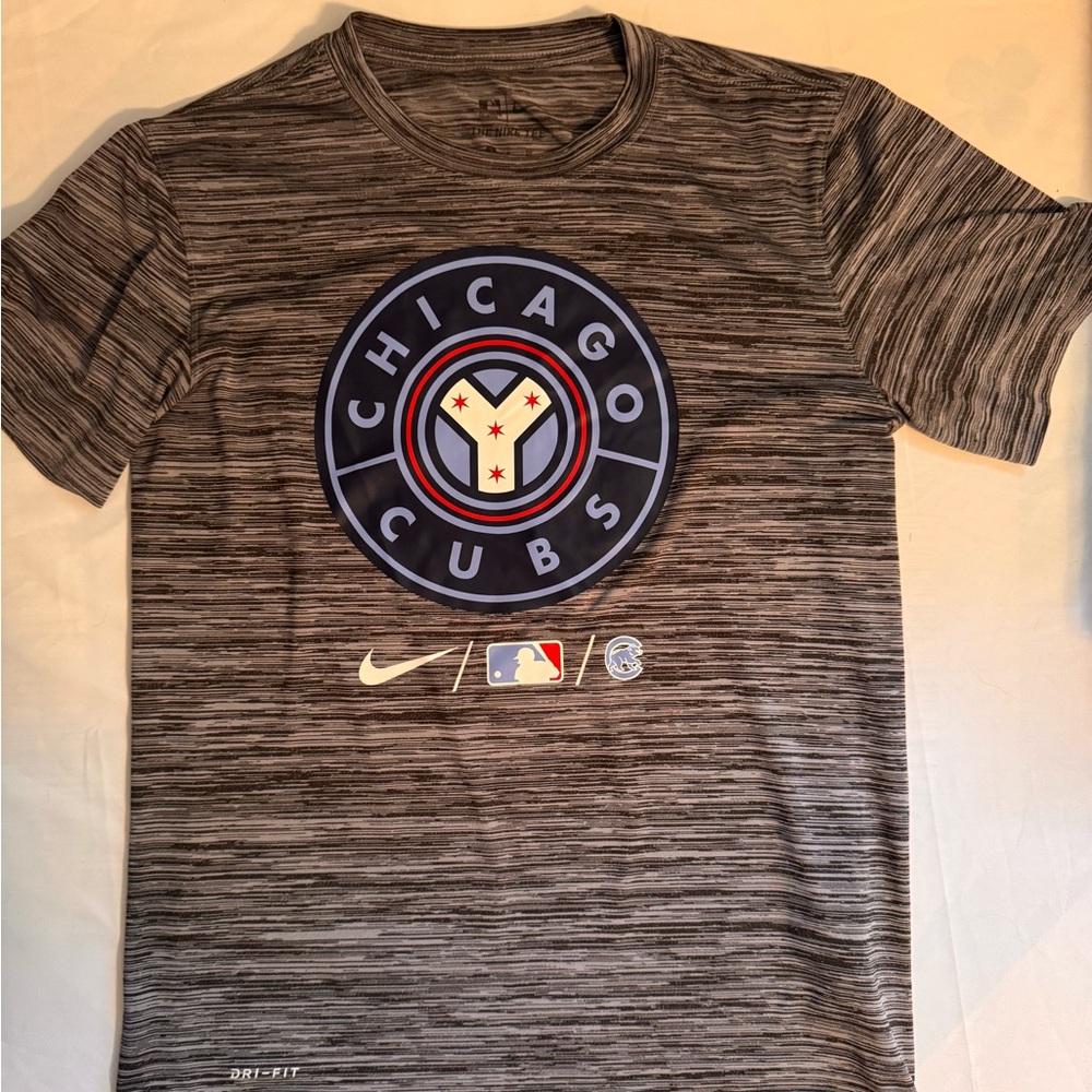 Nike Chicago Cubs‎ Striped Dri-FIT Tee
